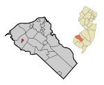 Gloucester County New Jersey Incorporated and Unincorporated areas Swedesboro Highlighted